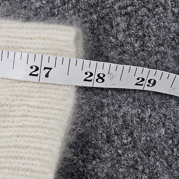 Lauren Ralph Lauren Medium Sweater Cream Angora Wool Soft Cable Knit‎ Cozy - Picture 7 of 7